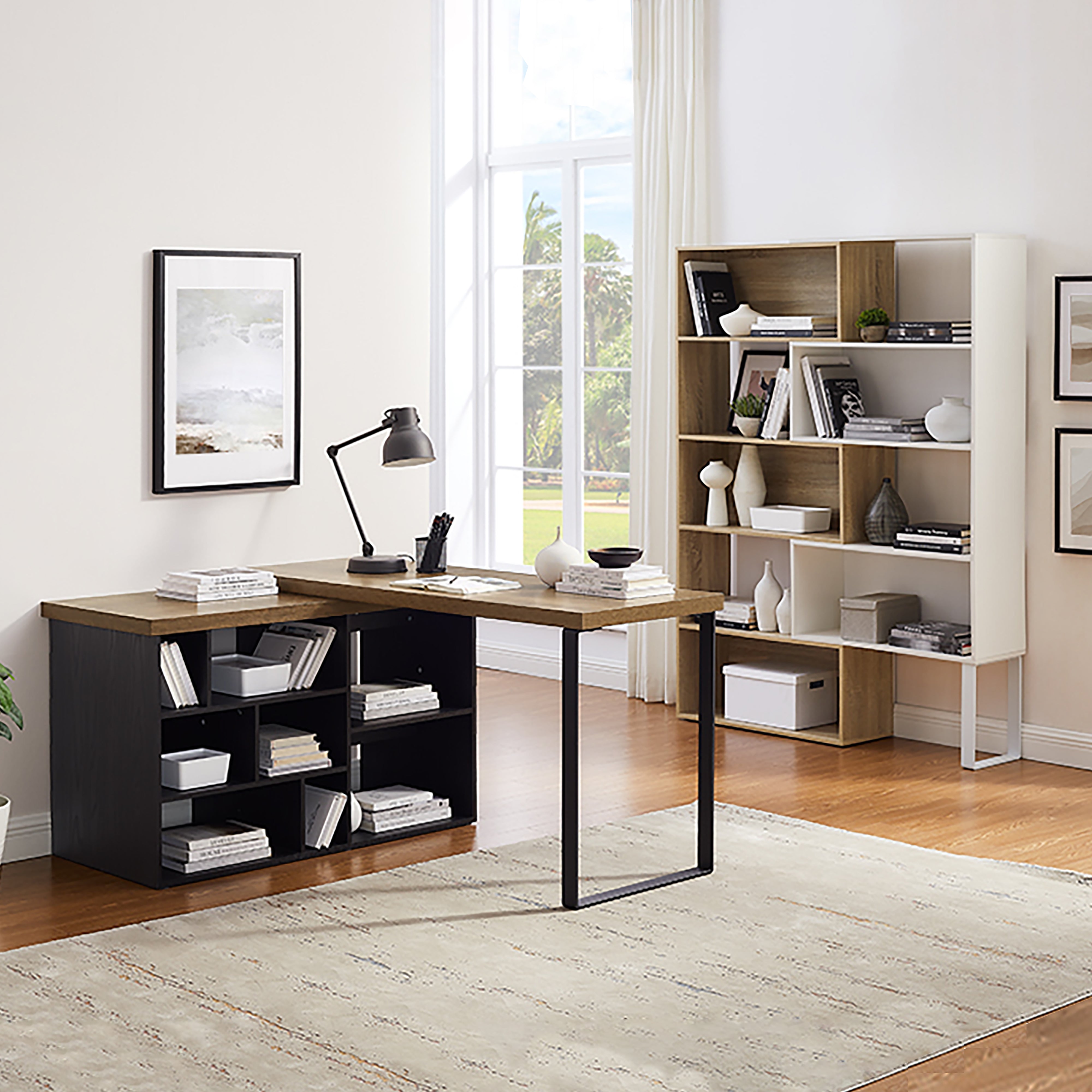 Criterion Aspire Adjustable Standing Desk 150cm - Dark Oak Black Finish for Home Office & Workspace Ergonomics