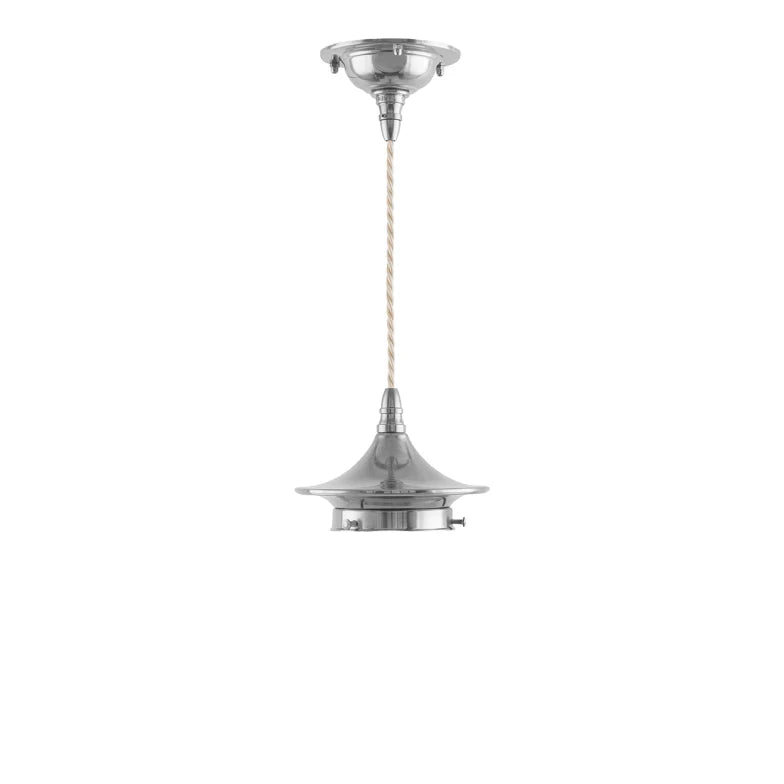 Dahlbergsladd 80 Nickel/White Textile Cord with Ceiling Mount - Perfect for Modern Home Lighting and Decoration