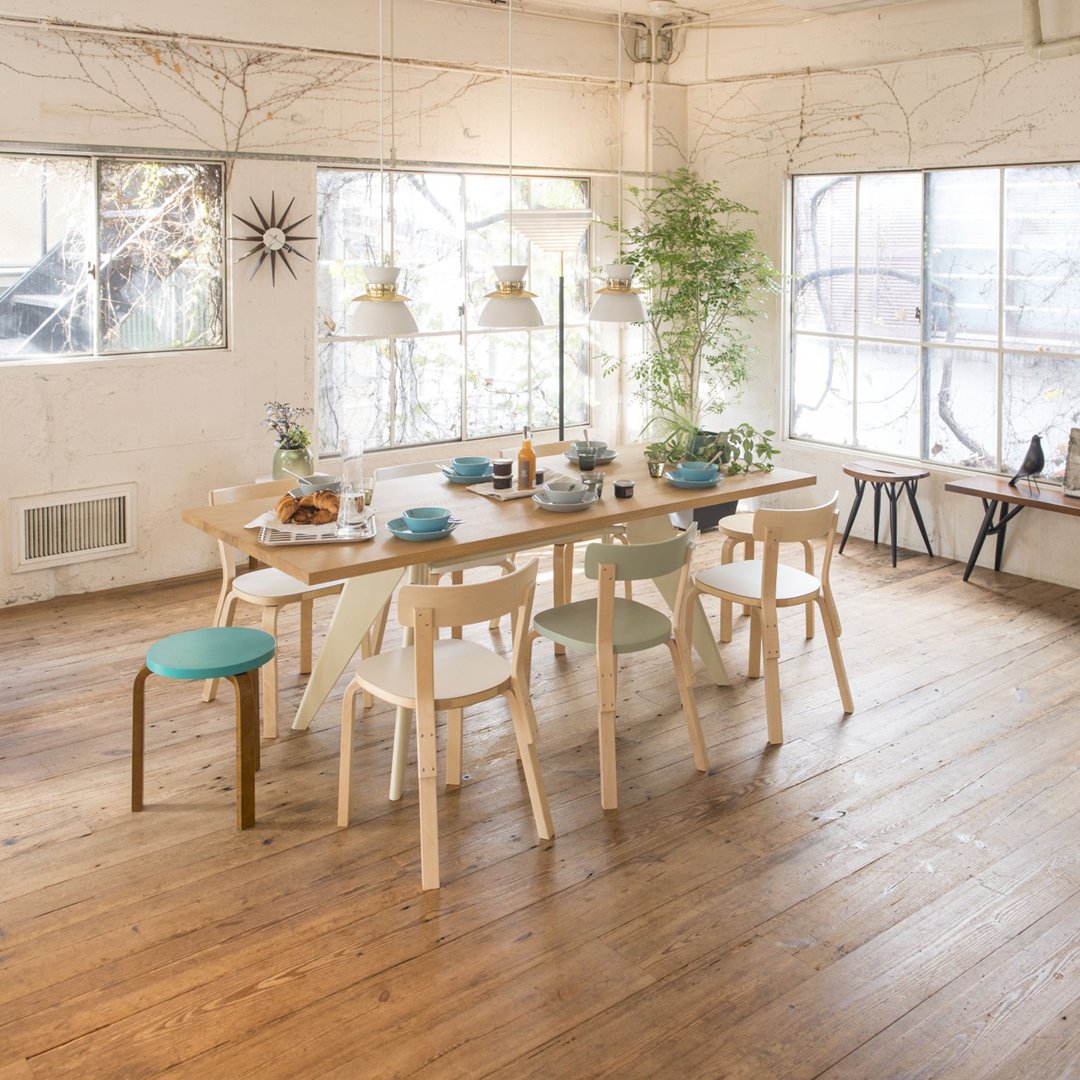 Artek Chair 69 - Scandinavian Modern Wooden Dining Chair - Mid-Century Design for Home, Office & Restaurant Decor