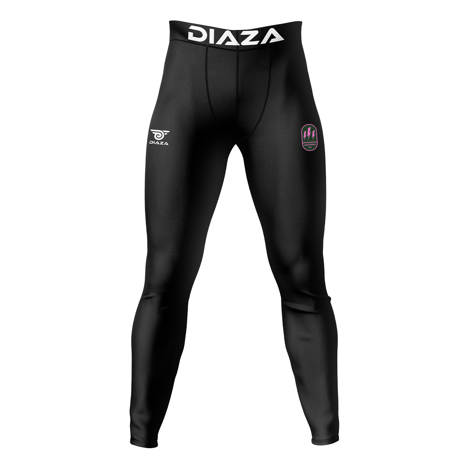 Lightning FC Compression Unisex Pants - Breathable Workout Leggings for Men & Women - Perfect for Running, Gym Training & Yoga