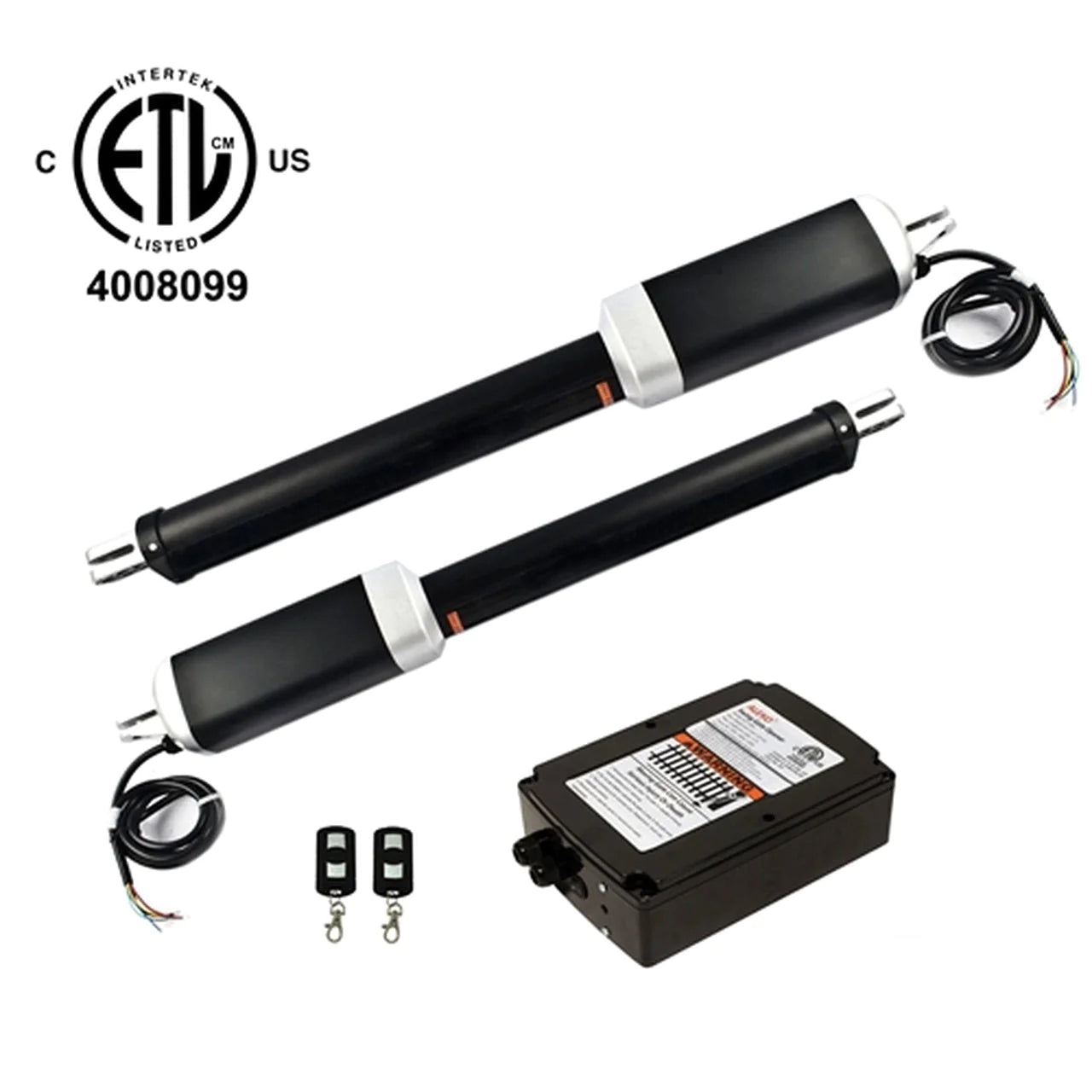 Aleko GG1300U/AS1300U Dual Swing Gate Opener Kit - ETL Certified AC/DC Motor for Driveway Security - Perfect for Residential & Commercial Property Access Control