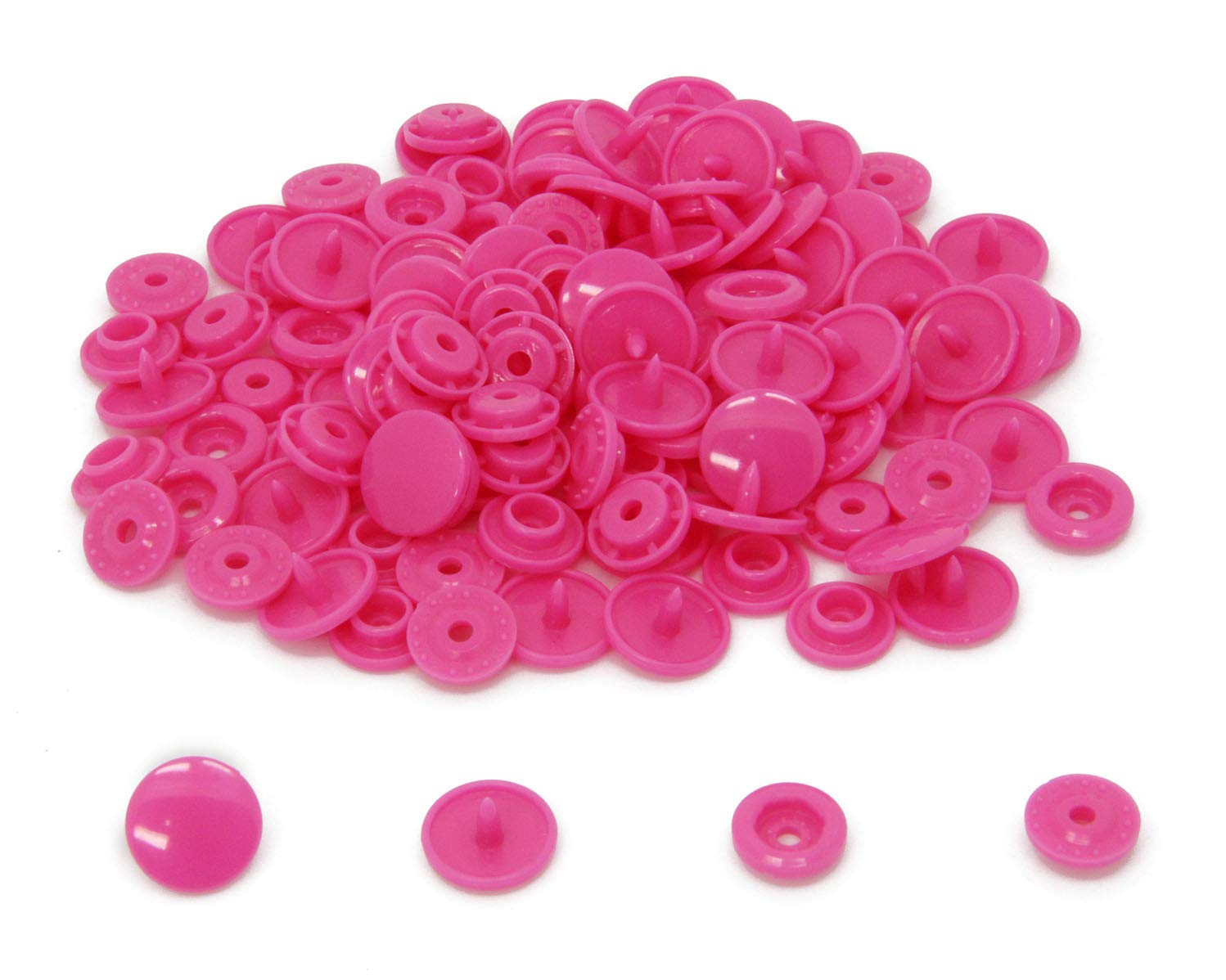 300 Sets 20-Color KAM Snaps Buttons - 1/2