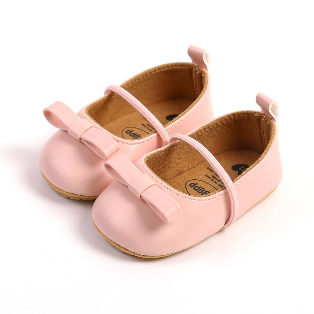 Baby Girl Soft Sole Mary Jane Shoes - Infant Toddler Walking Flat Shoes for Prewalkers & Weddings | Comfortable Crib Shoes for First Steps & Special Occasions