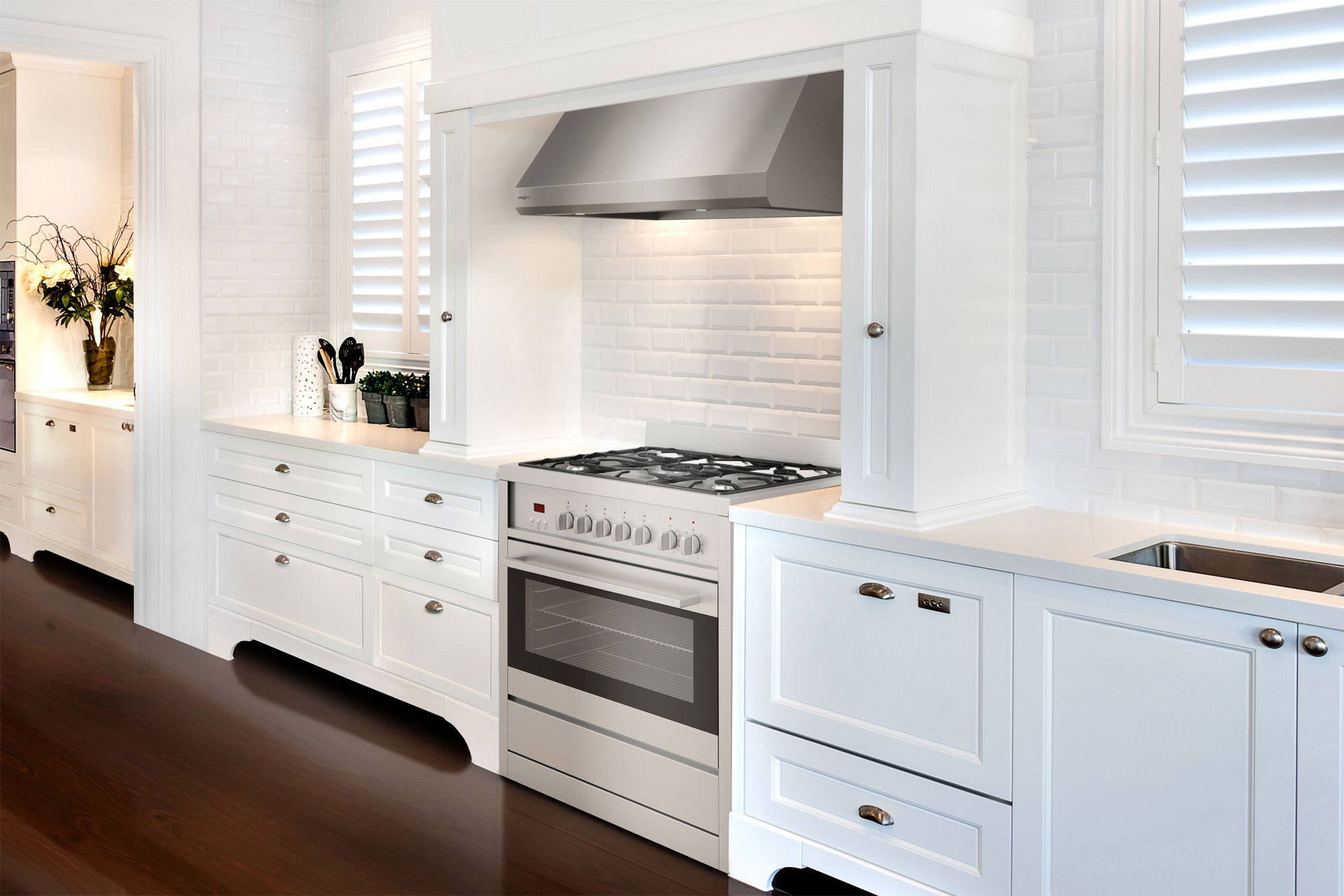 Pro Series UC 30-Inch Stainless Steel Range Hood with Hidden Controls - Powerful Kitchen Ventilation for Gas Stoves & Cooking Areas