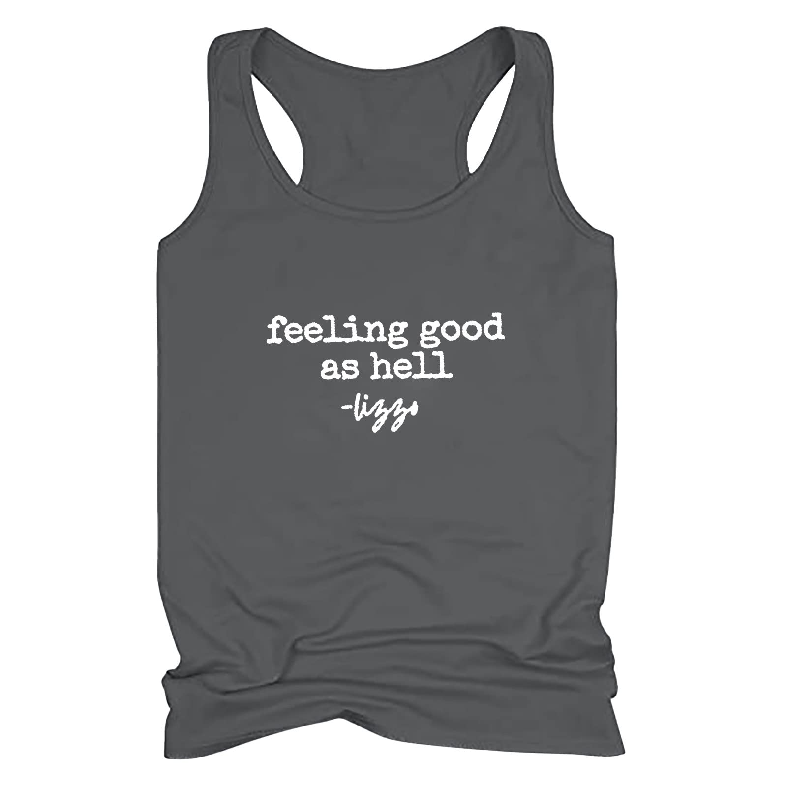 Funny Saying Women's Racerback Tank Tops - Breathable Sleeveless Workout Shirts for Yoga, Gym & Fitness - Perfect for Summer Workouts & Casual Wear