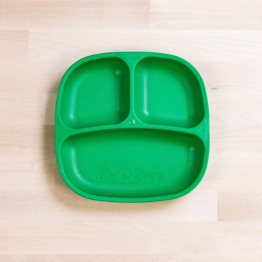 RePlay Divided Plate - BPA-Free Toddler Feeding Dish with Sections for Kids - Perfect for Mealtime, Snacks, and Portion Control at Home or On-the-Go