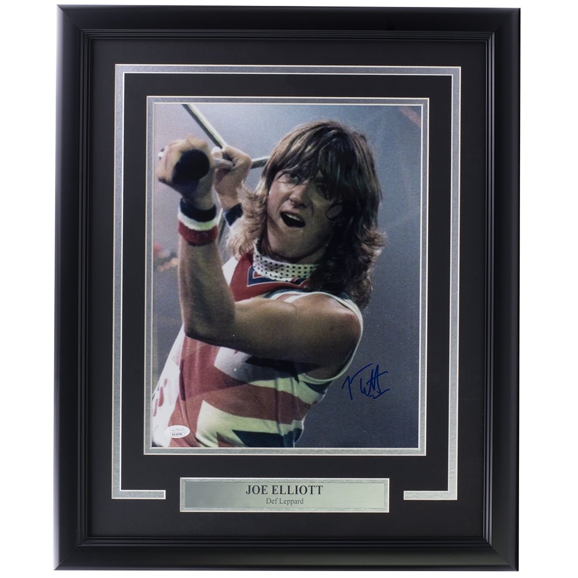 Joe Elliott Autographed 11x14 Framed Photo - Young Def Leppard Band Member - JSA Certified - Perfect for Rock Music Fans & Memorabilia Collectors - Ideal for Home, Office, or Music Room Decor