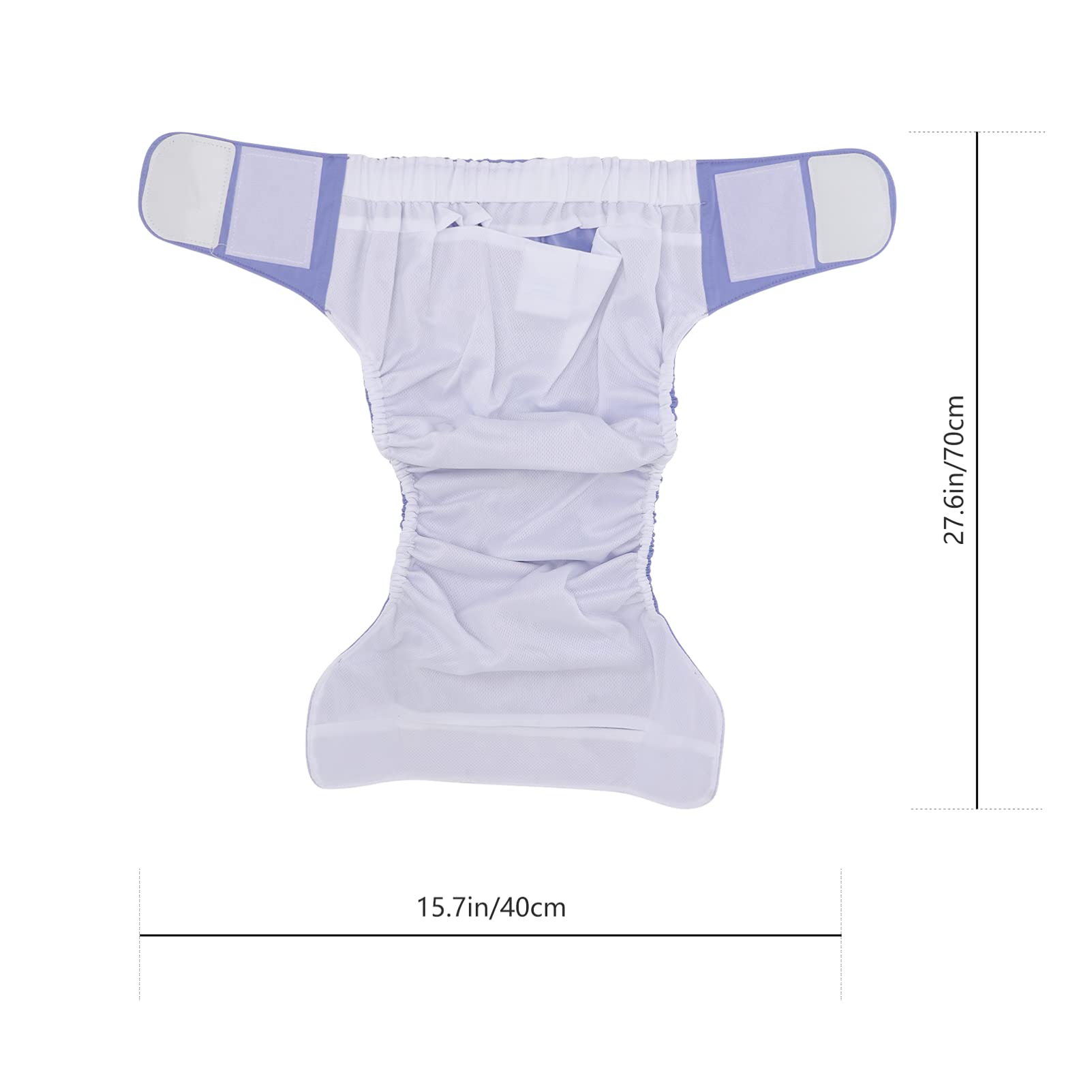 **Healifty Washable Reusable Adult Diapers for Incontinence - Leak-Proof Protective Underwear for Elderly, Women & Men (Purple) - Comfortable & Odor Control for Day & Night Use**