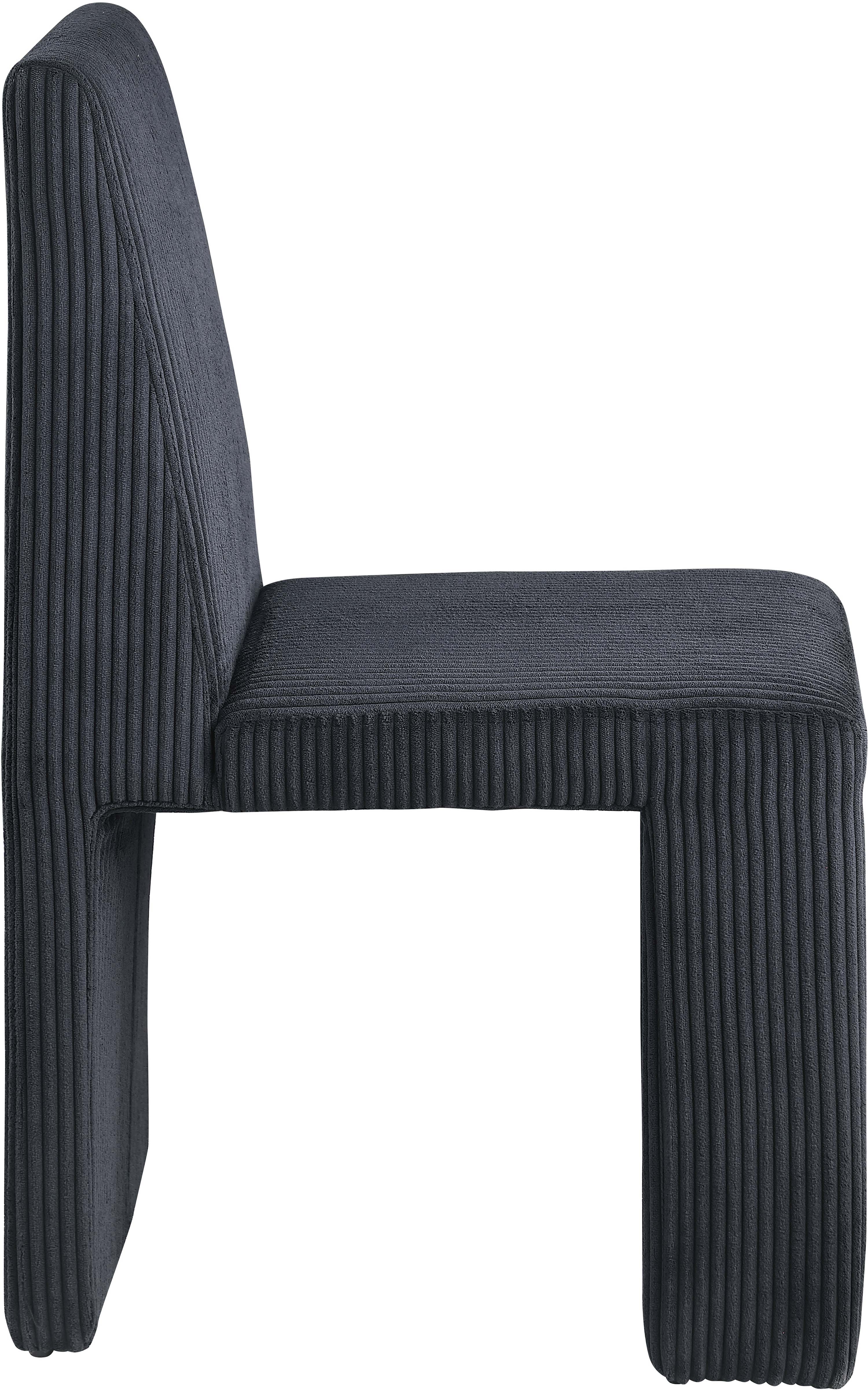 Premium Benson Microsuede Corduroy Fabric Dining Chair - Comfortable Modern Upholstered Seat for Kitchen, Dining Room & Office - Home & Commercial Use