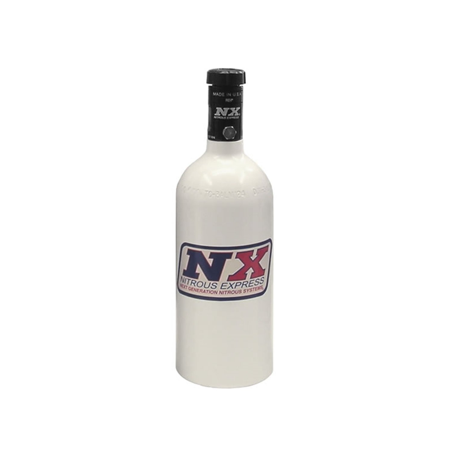 Nitrous Express 11010 1 lbs Nitrous Oxide Bottle with Motorcycle Valve - High Performance Boost for Racing & Motorcycle Applications