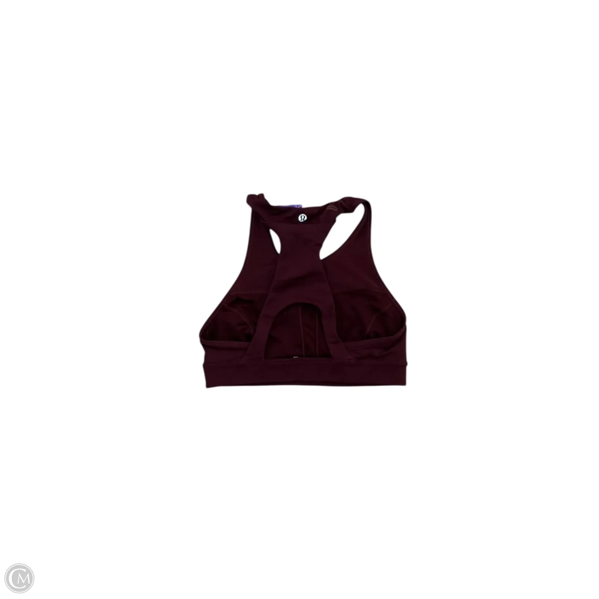 Lululemon Maroon Athletic Sports Bra for Women - Medium Size - Perfect for Yoga, Running & Gym Workouts