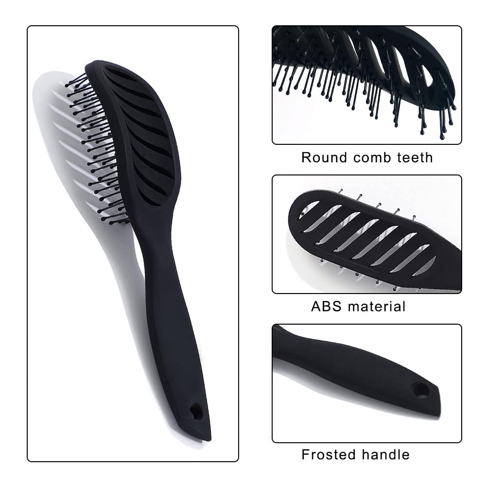 **Premium Vent Hair Brush for Men & Women - Detangling Wet & Dry Hair with Massage Comfort - Ideal for All Hairstyles, Travel & Salon Use**