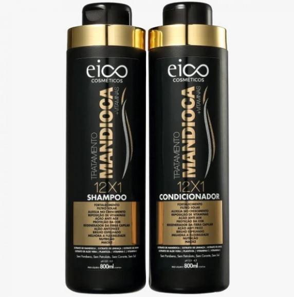 Anti-Age Anti-Frizz Nourishing Cassava Hair Treatment Kit - 2x800ml for Stronger, Healthier Hair | Perfect for Damaged Hair Repair & Daily Hair Care Routine