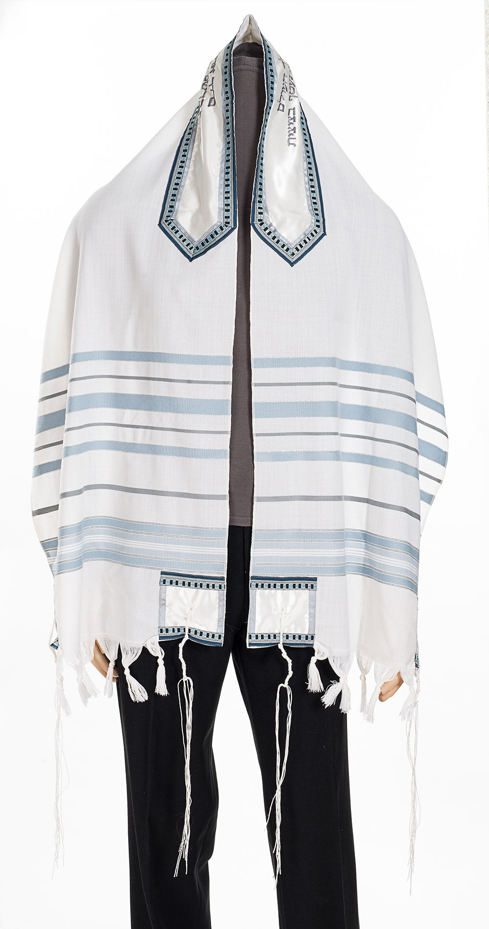 Men's Peace Tallit Prayer Shawl - Premium Bar Mitzvah Tallit Set for Jewish Religious Ceremonies | Perfect for Synagogue Worship, Torah Reading & Coming of Age Celebrations