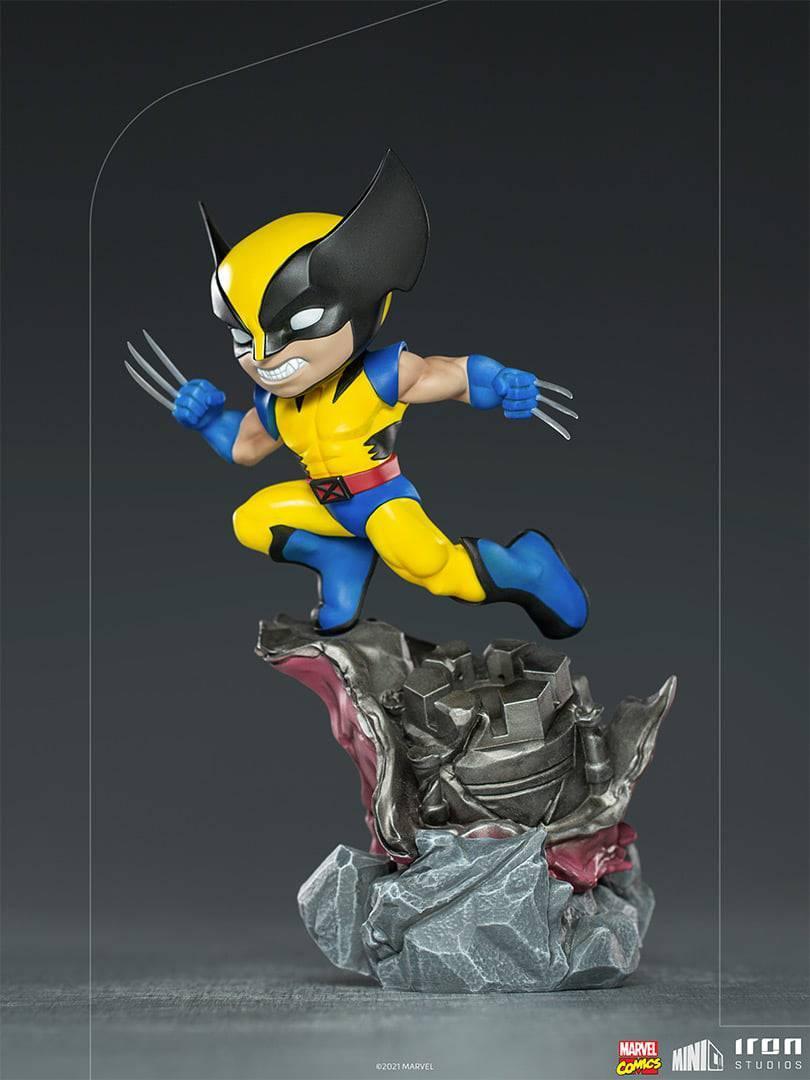 Iron Studios X-Men Wolverine MiniCo Figure - Collectible Marvel Superhero Action Figure for Display & Gifting