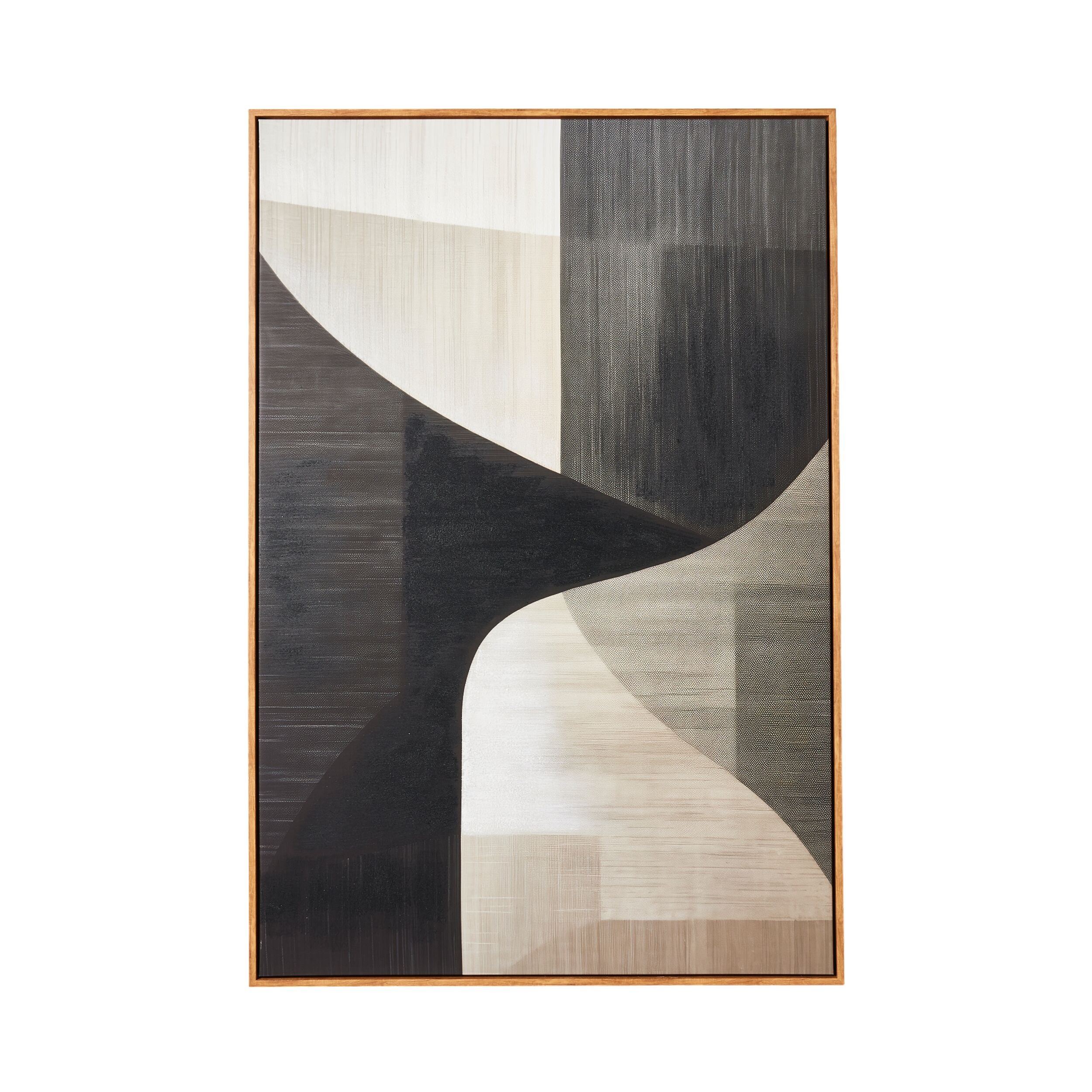 Abstract Geometry II Canvas Print 80x120cm (32x47in) - Modern Wall Art for Living Room, Bedroom & Office Decor