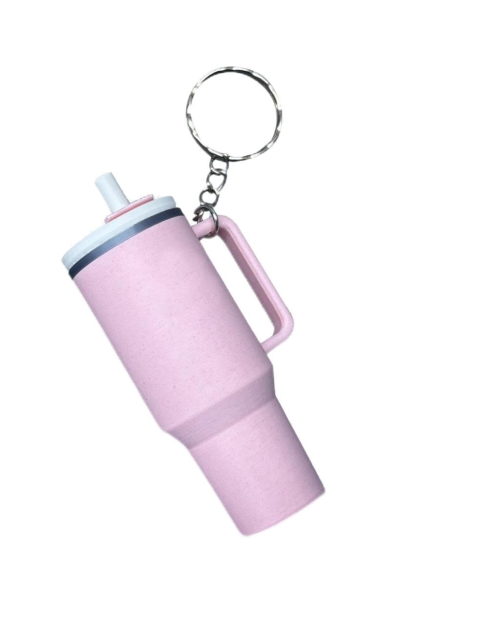 Stylish Pink Keychain for Stanley Cup Accessories - Cute Cup & Handbag Charm for Women | Perfect Gift for Coffee Lovers & Fashion Accessory