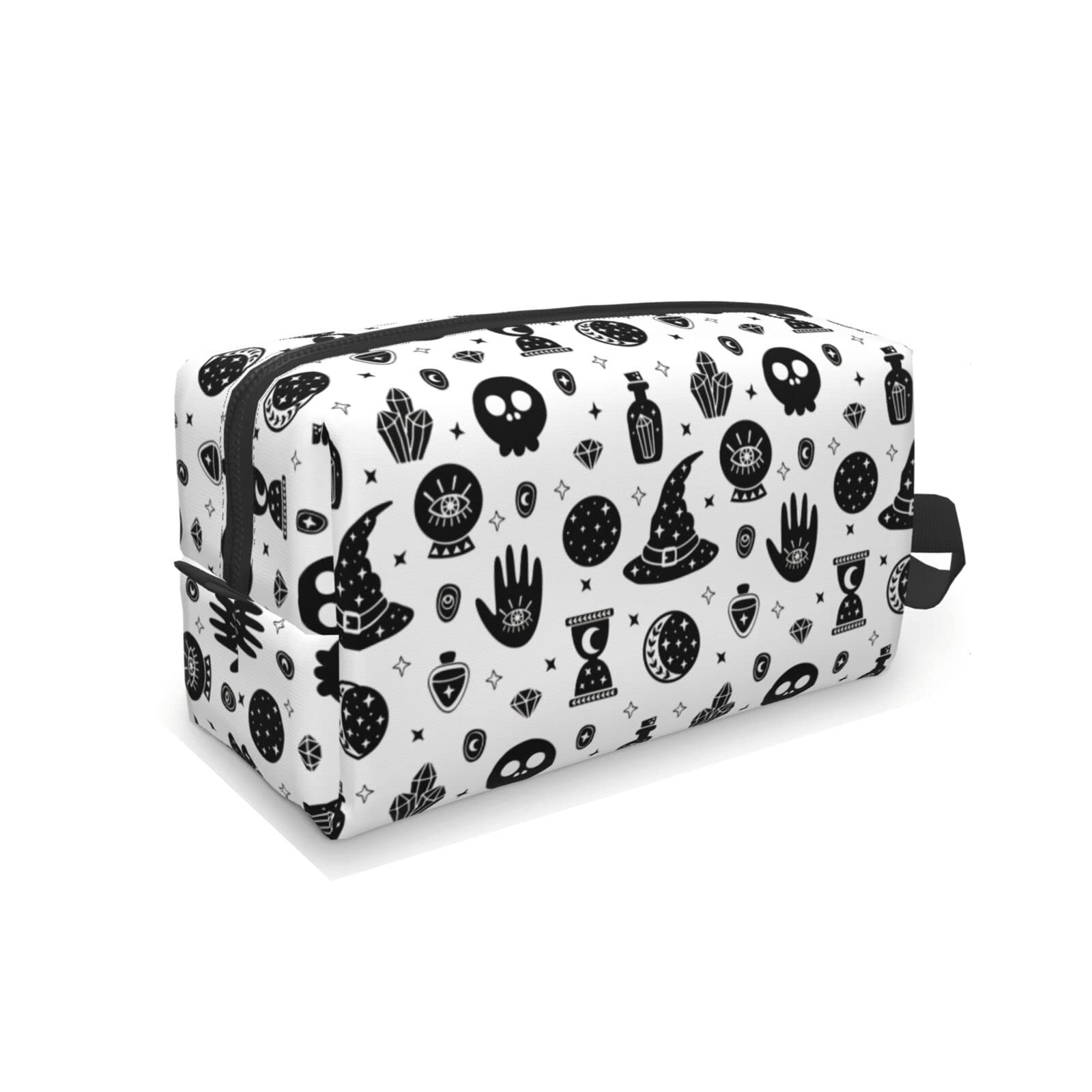 Witch Makeup Bag Large Travel Toiletry Bag - Waterproof Cosmetic Organizer Pouch with Zipper for Women & Girls - Perfect for Travel, Gym, and Daily Use