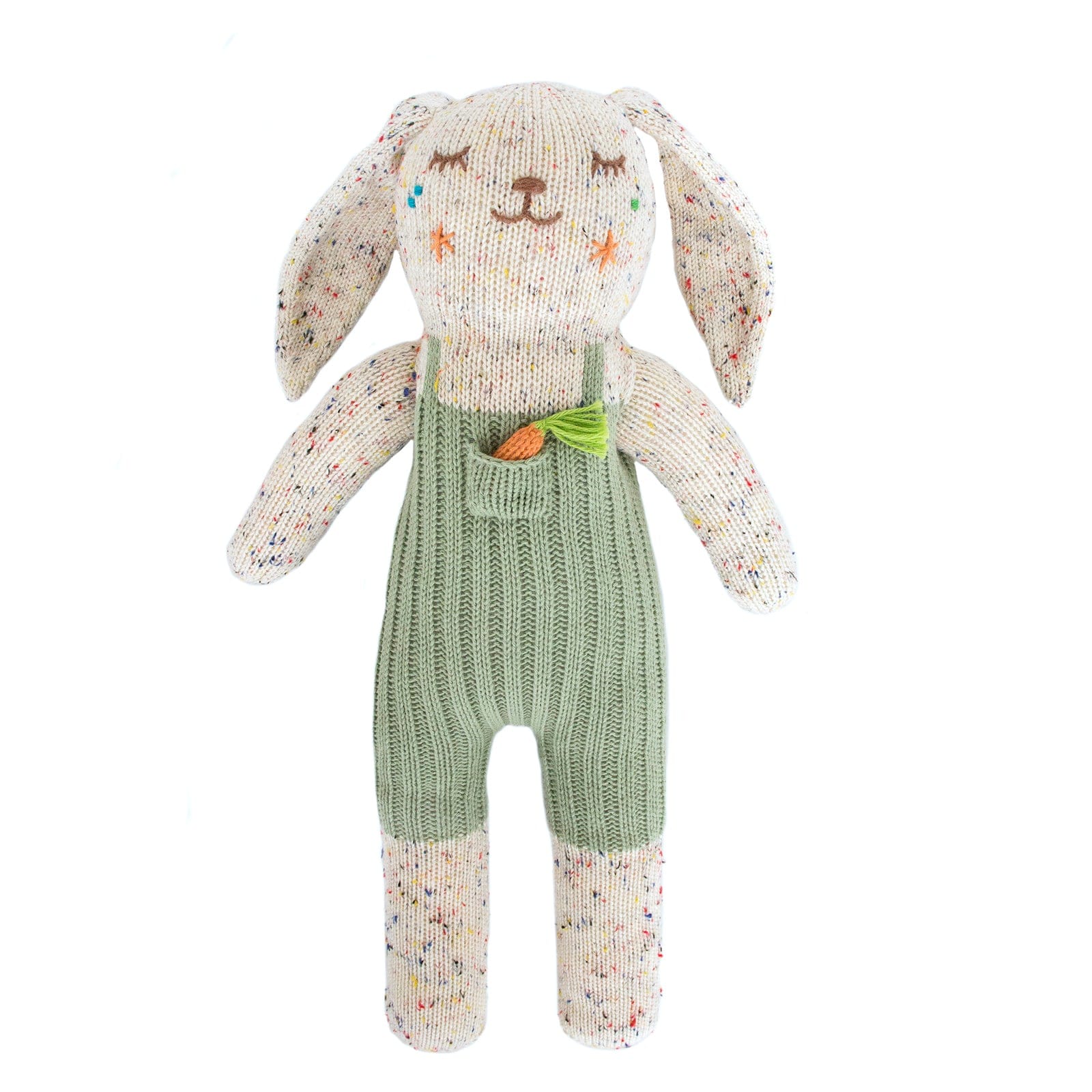 Blabla Knit Doll - Lettuce the Bunny Plush Toy | Soft & Cuddly Stuffed Animal for Kids | Perfect for Nursery Decor, Gifts & Playtime