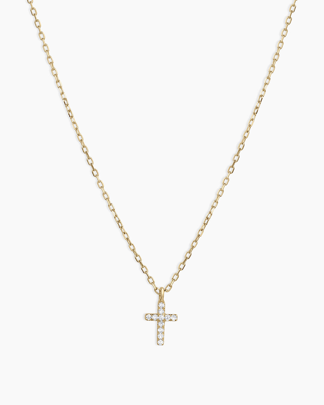 14K Gold Diamond Cross Pendant Necklace for Women - Elegant Religious Jewelry Gift for Christmas, Baptism & Everyday Wear