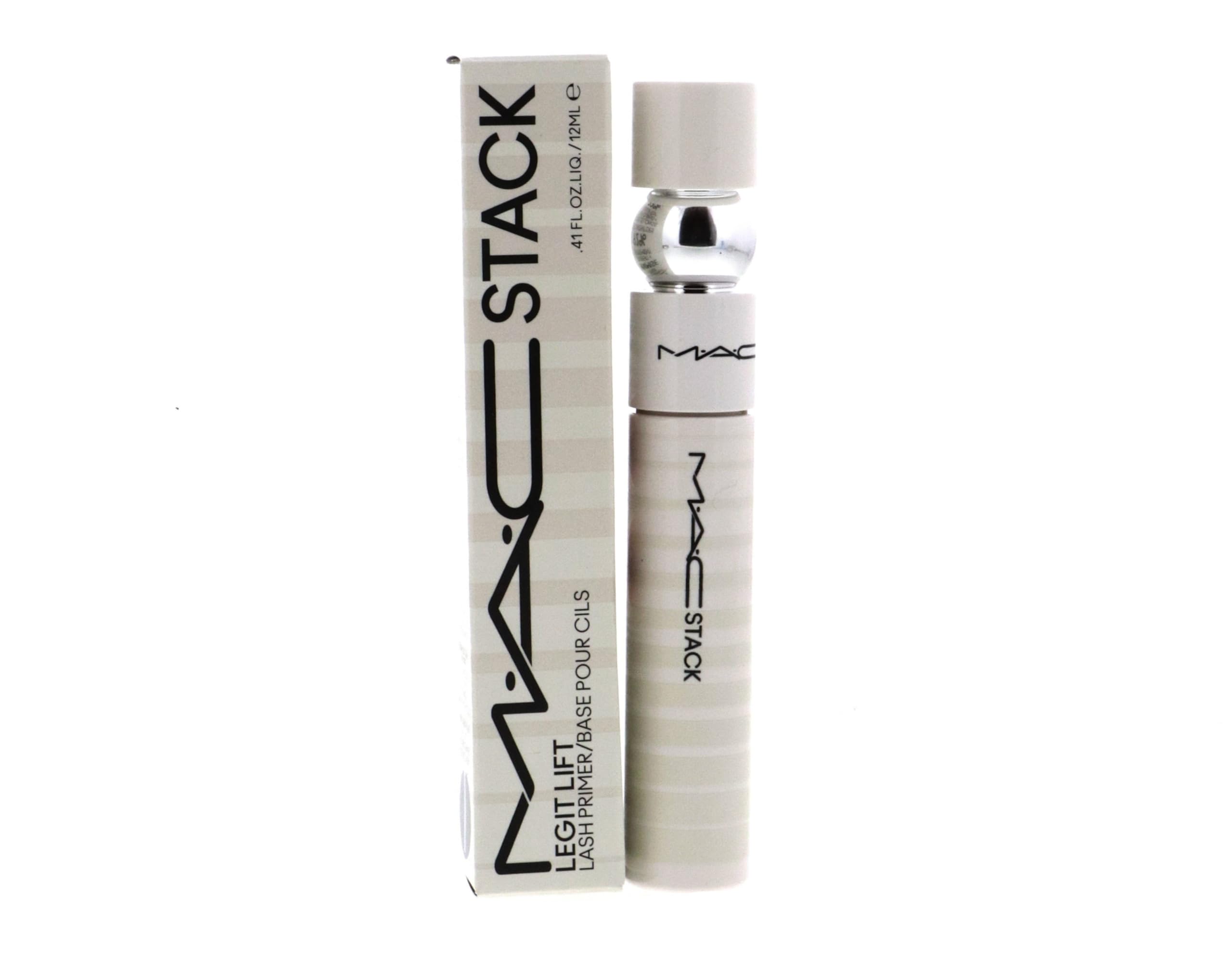 MAC M.A.C Stack Legit Lift Lash Primer - 0.41 fl oz / 12ml - White - Lengthening & Volumizing Mascara Base for Bold Lashes | Perfect for Day & Night Makeup Looks