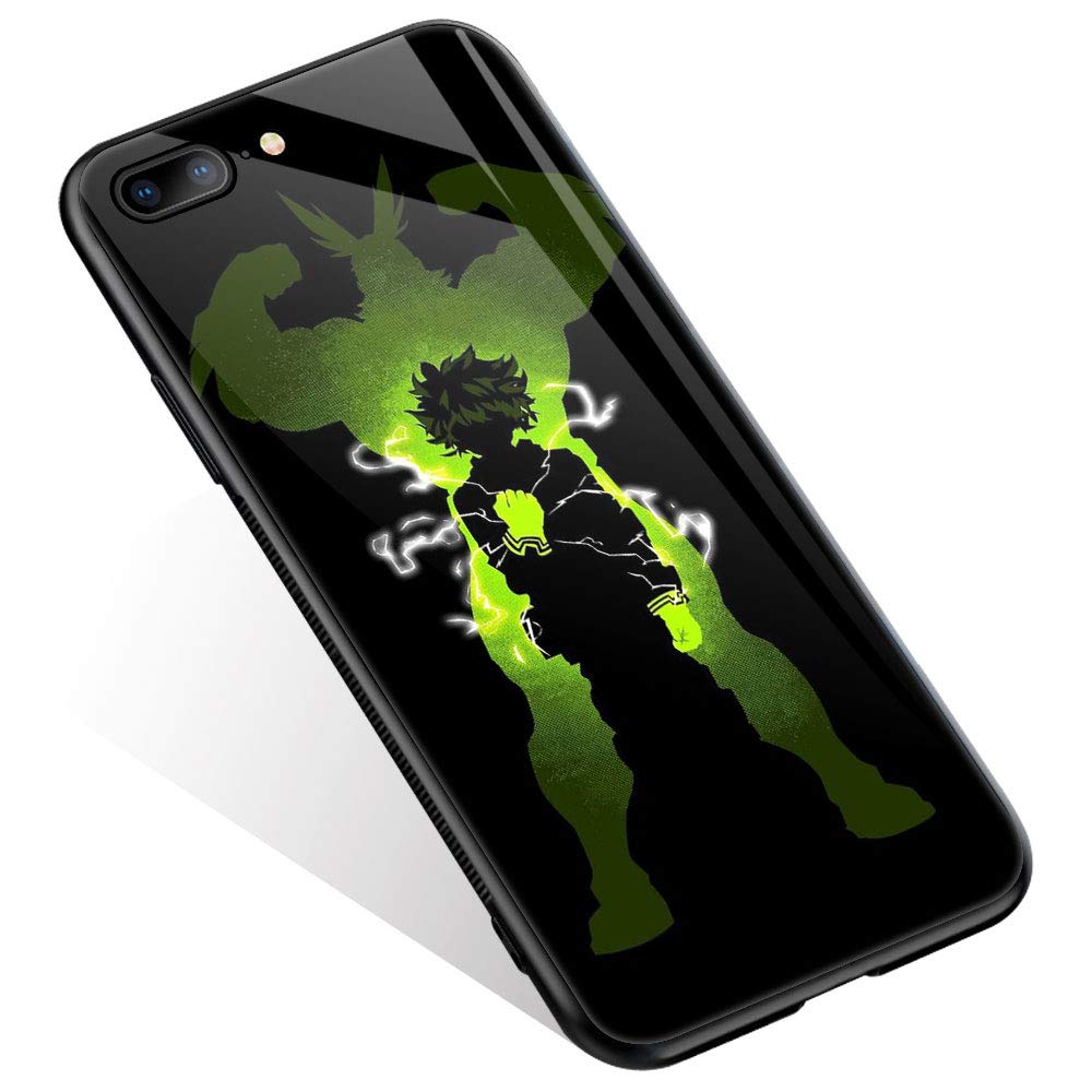 Cartoon iPhone 8 Case - 1276 Pattern Design Shockproof Cover for iPhone 7/SE 2020 | Tempered Glass Back & Soft Silicone TPU Bumper | Cute Protective Case for Women Teens - Perfect for School, Work & Daily Use
