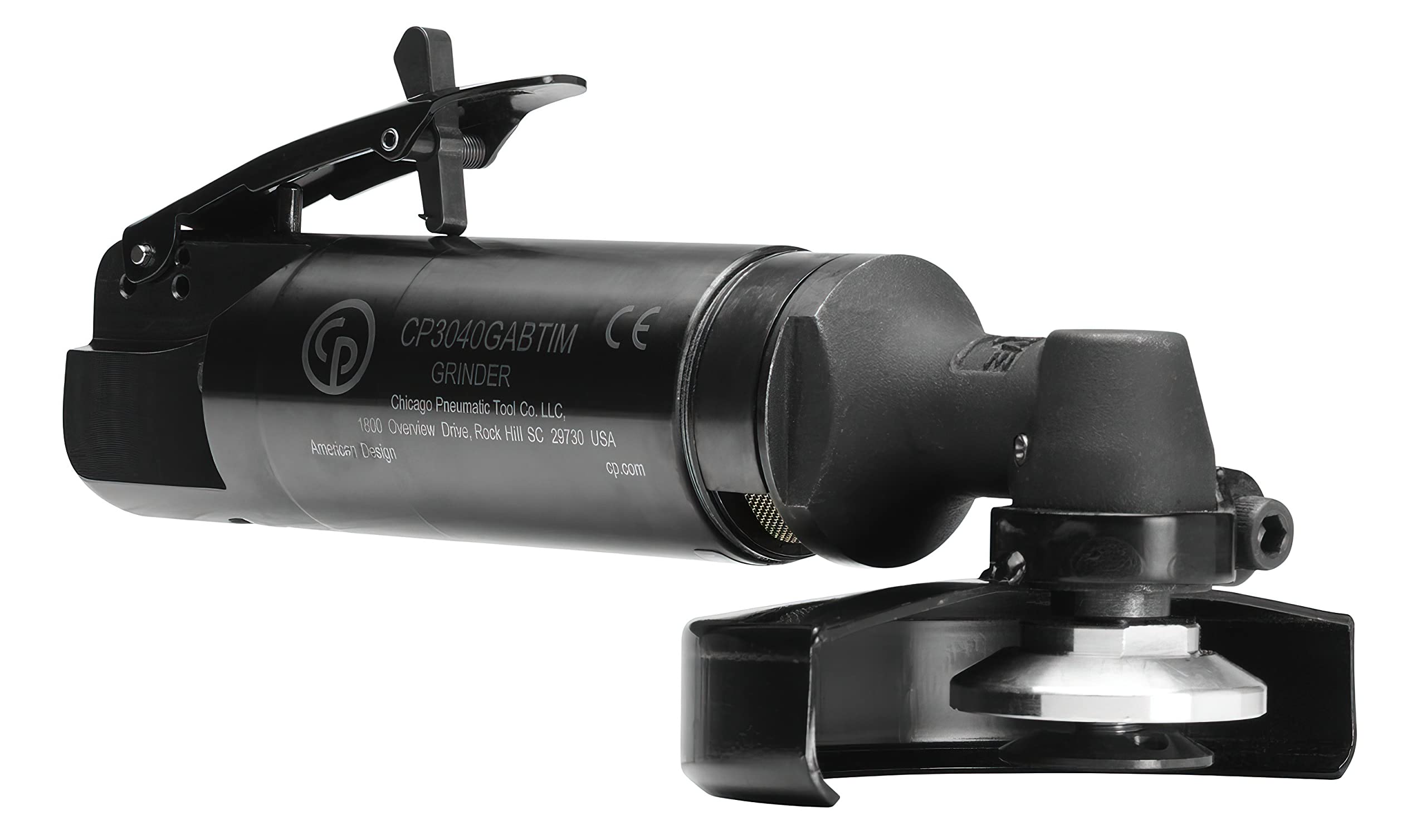 Chicago Pneumatic CP3040GABTIM - 4 Inch (100mm) Right Angle Air Grinder Tool - 1.01HP/750W, 13500 RPM - for Metal Welding, Woodworking, Automotive Detailing & Stainless Steel Polishing - Perfect for DIY Projects & Professional Workshops