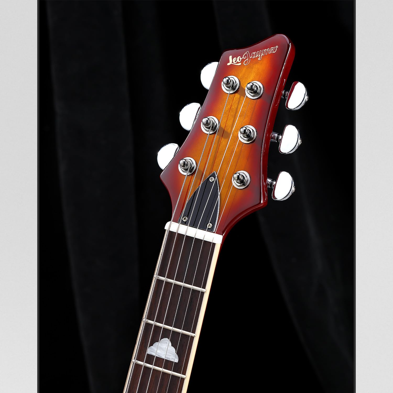 Electric Guitar RP Series - Mahogany Body & Neck, Rosewood Fingerboard, Maple Veneer, 18:1 Tuning Keys, 10-46 Strings (Sunburst) - Perfect for Rock, Blues & Stage Performances