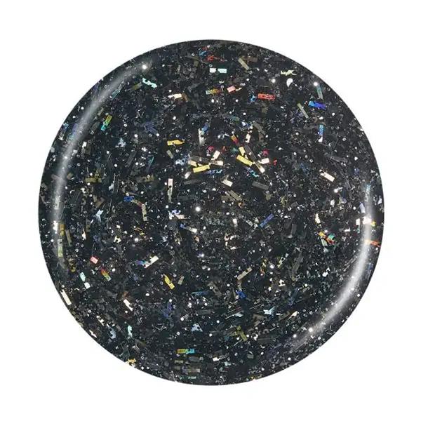 China Glaze Glitter Is The New Black Nail Polish - 0.5 oz / 14.7ml (#58178) - Metallic Silver Glitter Nail Lacquer for Parties, Holidays & Special Occasions