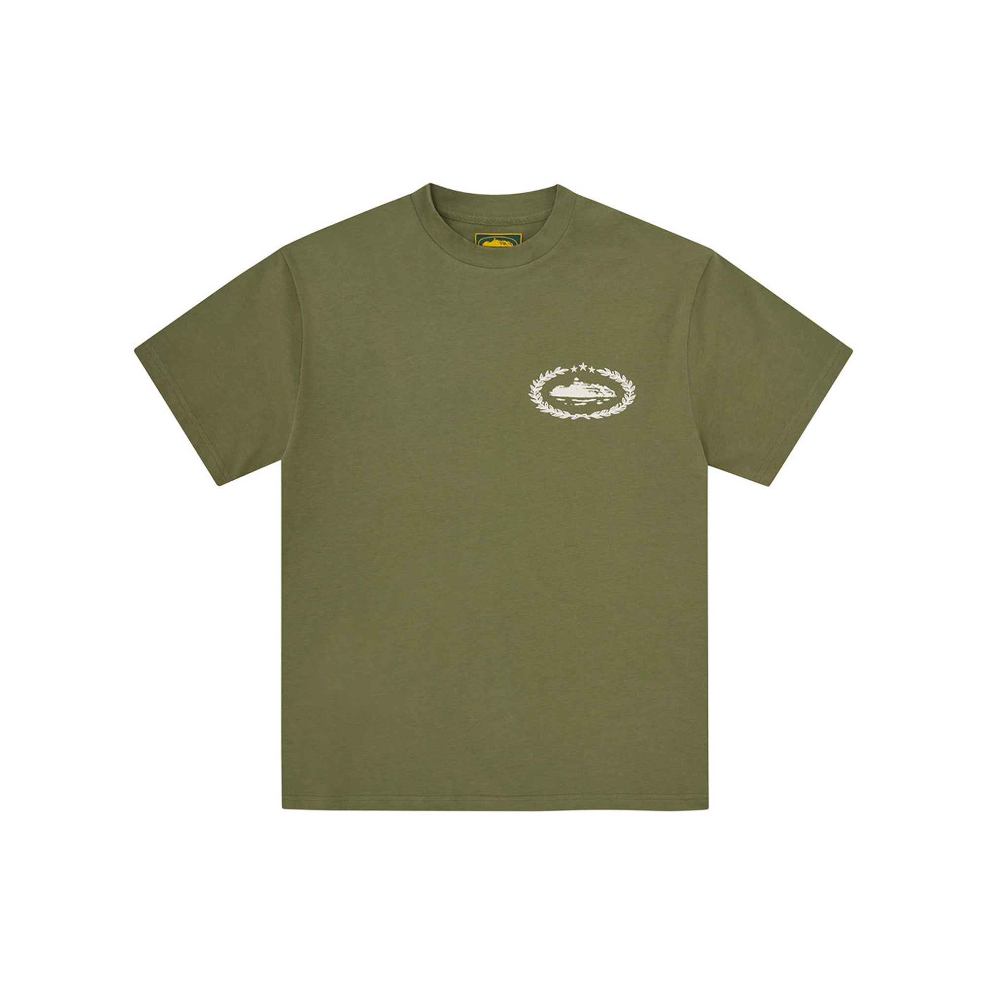Corteiz Royale Heavyweight T-Shirt for Men - Olive Green Cotton Streetwear Tee (2024) | Casual Wear, Urban Fashion & Street Style Outfits