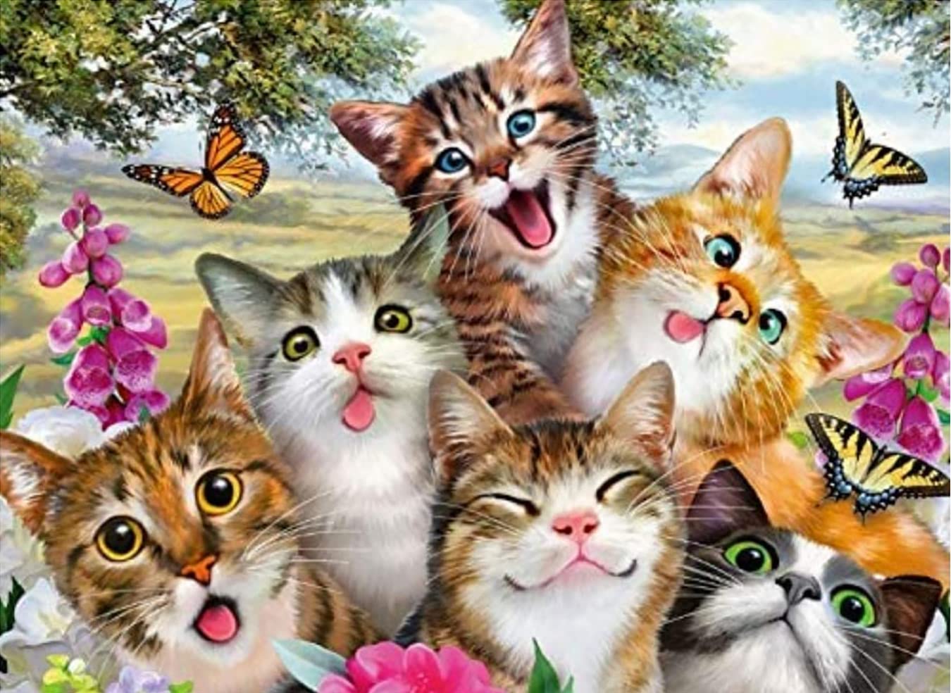 1000 Piece Wooden Jigsaw Puzzle for Adults - DIY Cute Animal Puzzle, Home Decor & Educational Game - Large Puzzle Toy Gift for Family Game Night & Stress Relief