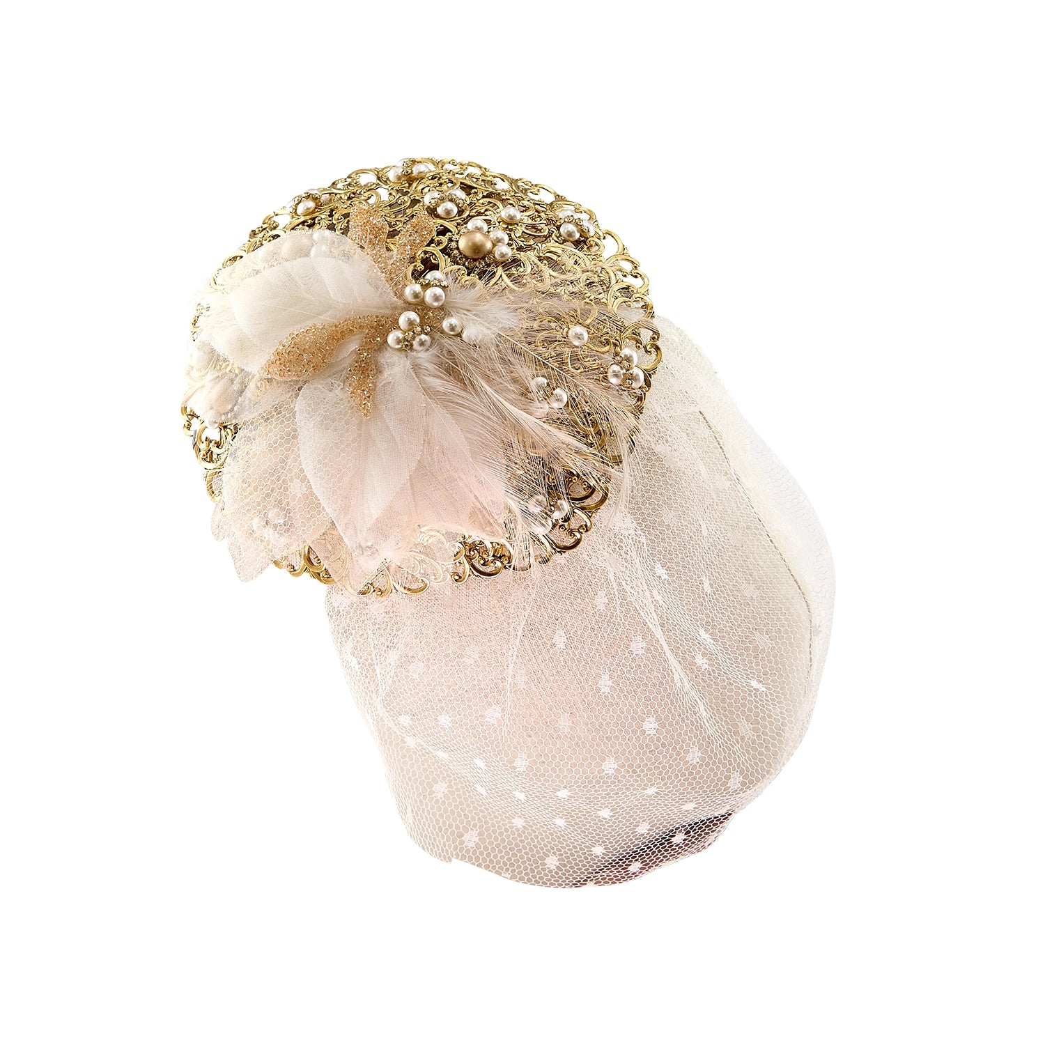 ÉCLATVEIL FASCINATOR - Elegant Women's Wedding Hair Accessories for Brides, Bridesmaids & Special Occasions - Perfect for Church Ceremonies, Tea Parties & Royal Events