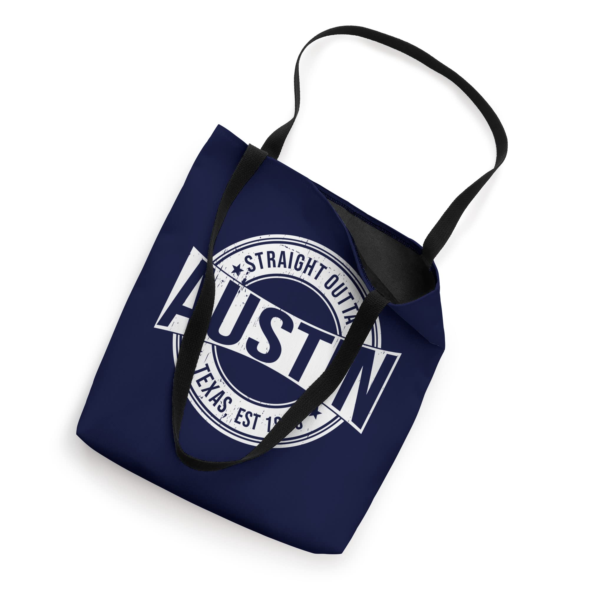 Stylish Austin Texas Tote Bag - Durable Cotton Canvas Shopper with Long Handles - Perfect for Groceries, Beach Trips & Farmers Market