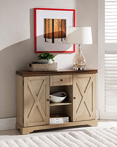 Antique White/Walnut