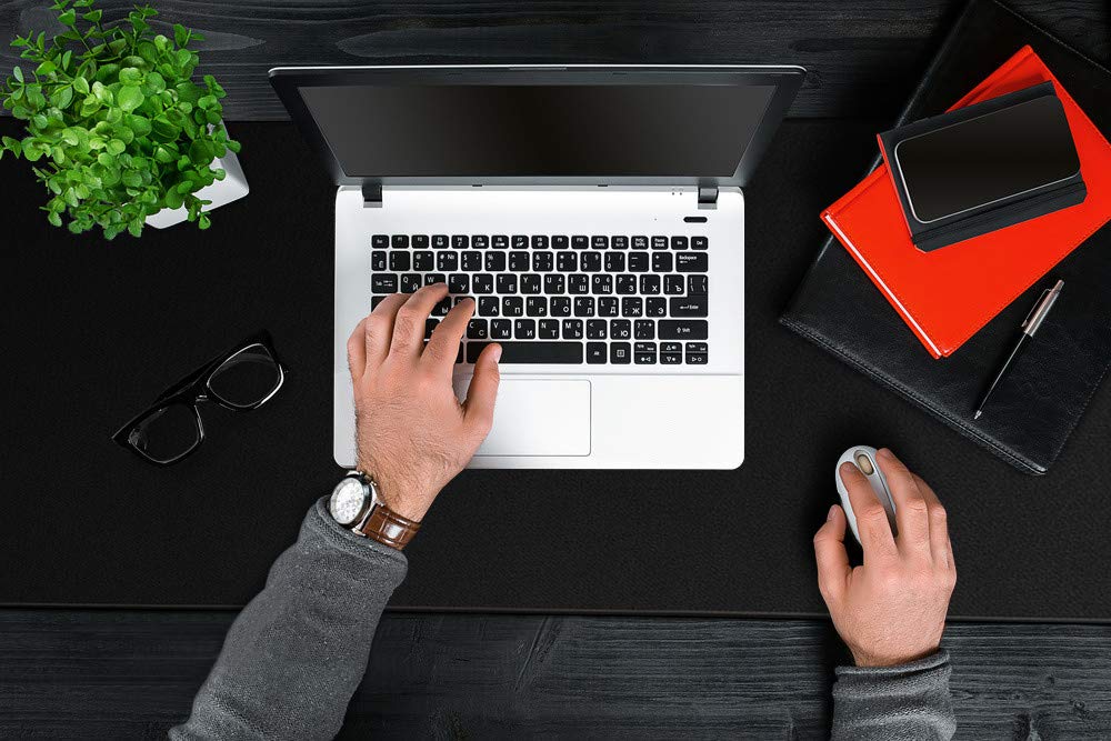 **Large Gaming Mouse Pad - 35.5x15.5 Inch XXL Extended Mouse and Keyboard Mat with Smooth Surface & Anti-Slip Base for PC, Laptop, Office & Home Desk Setup**