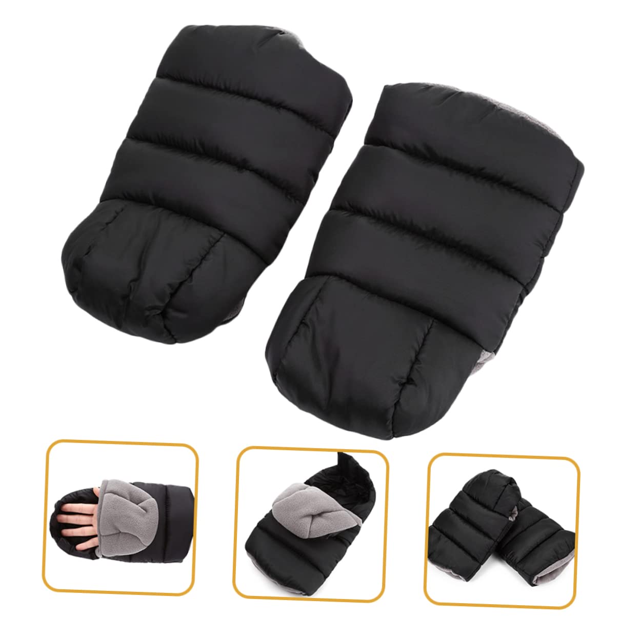 VICASKY 5 Pairs Winter Baby Stroller Gloves - Soft Handle Covers for Strollers & Prams - Universal Fit for Most Standard Models - Keep Hands Warm During Cold Weather Walks & Outdoor Activities