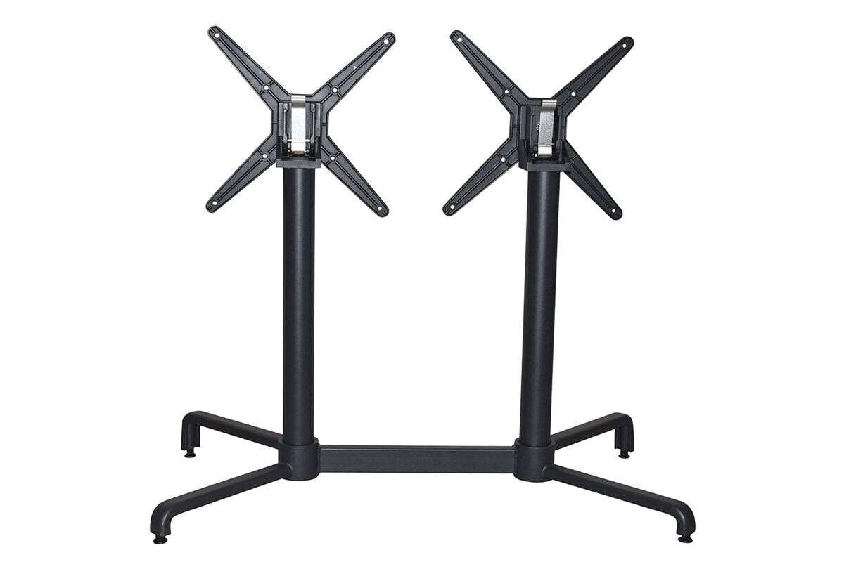EZ Hospitality Nara Folding Twin Table Base - Rectangle 1200L x 700W - Heavy Duty Metal Frame for Banquet, Event, and Restaurant Use