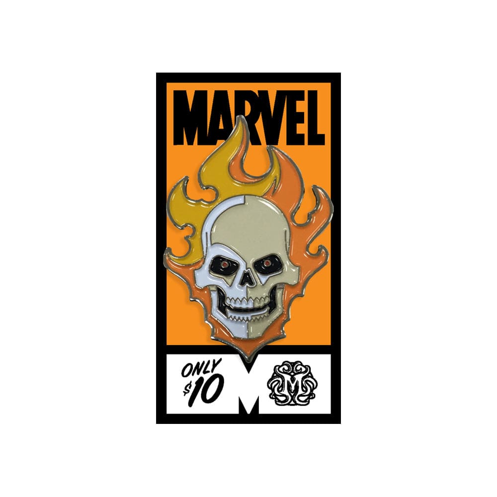 Marvel Knights Ghost Rider & Moon Knight Enamel Pin Set - Collectible Badge for Comic Fans, Cosplay, Backpacks & Jackets