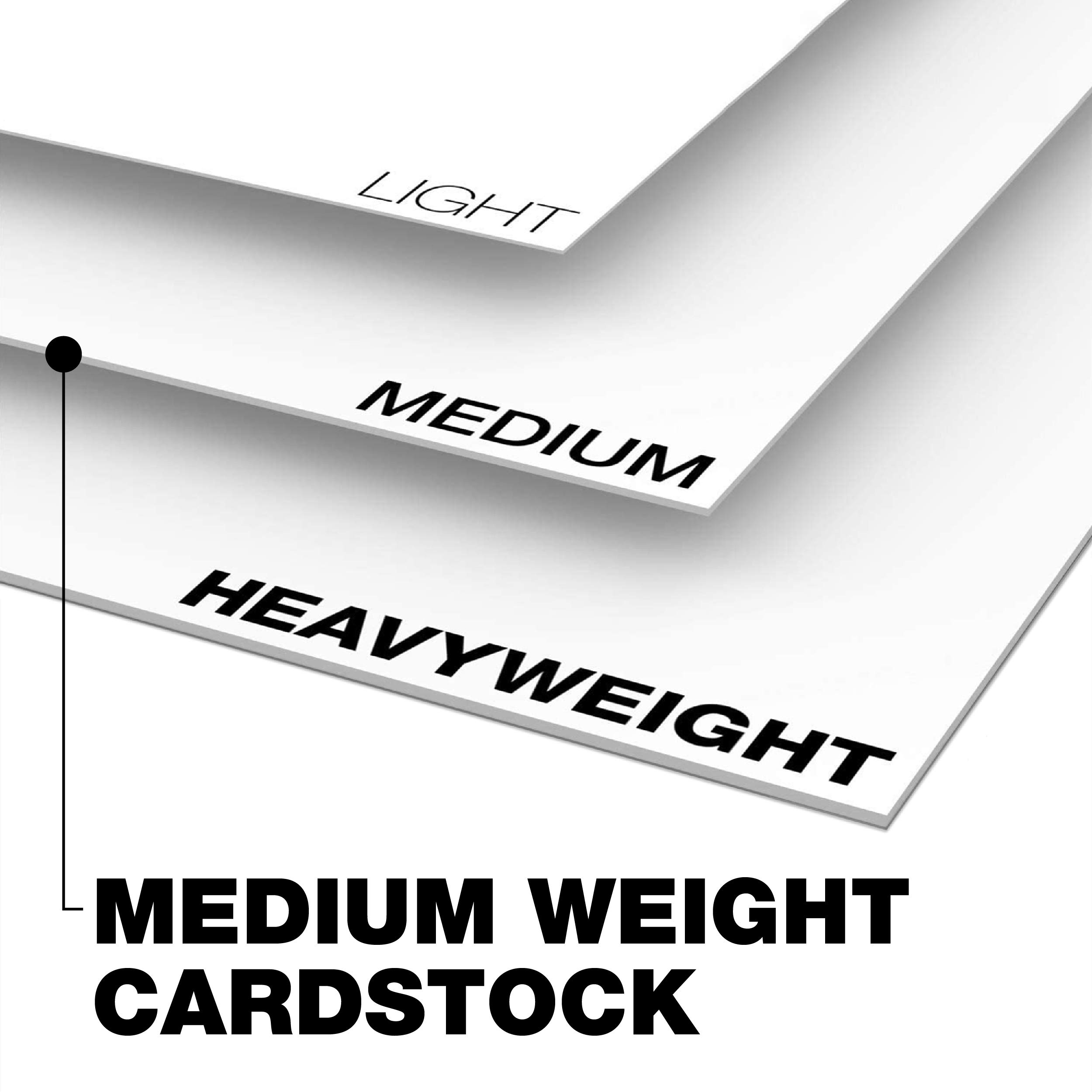 Premium 80lb Vellum Bristol Cardstock Paper - Springhill White 8.5