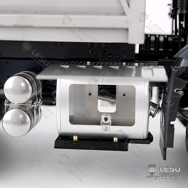 1/14 Scale LESU RC Dump Truck with Hydraulic System - Metal Cylinder, Valve Pump & Bucket (No Cabin) - Compatible with ESC & Servo - Perfect for Construction Simulation & Off-Road RC Enthusiasts