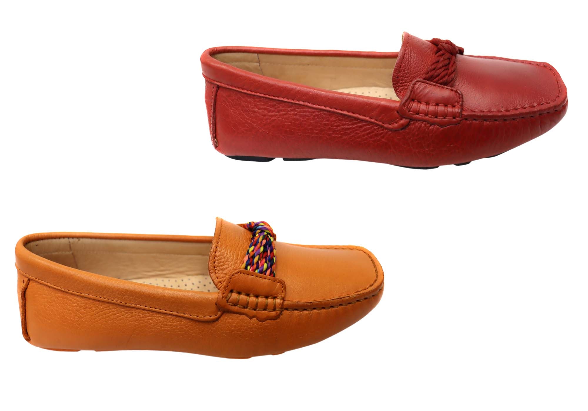 Savelli Erin Women's Comfortable Leather Loafers - Handmade in Brazil - Perfect for Work, Travel & Casual Wear