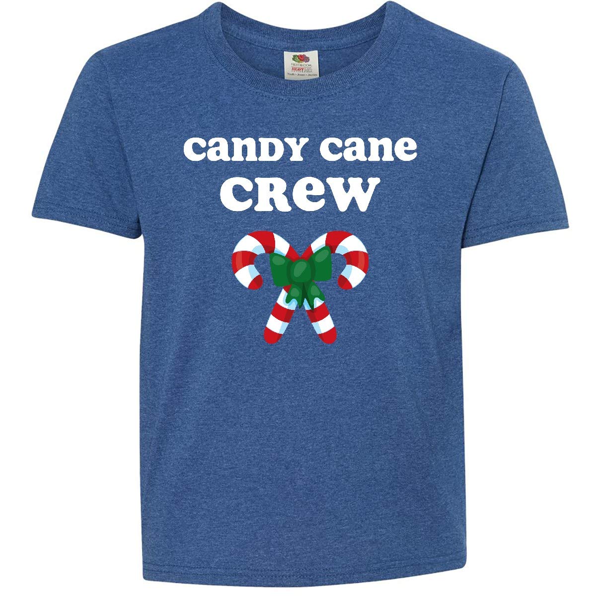 Inktastic Candy Cane Crew Youth T-Shirt - Fun Christmas Holiday Graphic Tee for Kids & Teens - Perfect for Family Gatherings, School Parties & Festive Celebrations