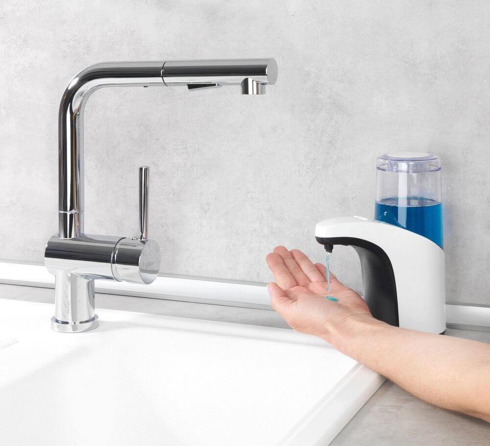 Automatic Touchless Soap Dispenser with Sensor - Hands-Free Foaming Soap Dispenser for Kitchen, Bathroom, and Office - Ideal for Home, Restaurant, and Public Restroom Hygiene