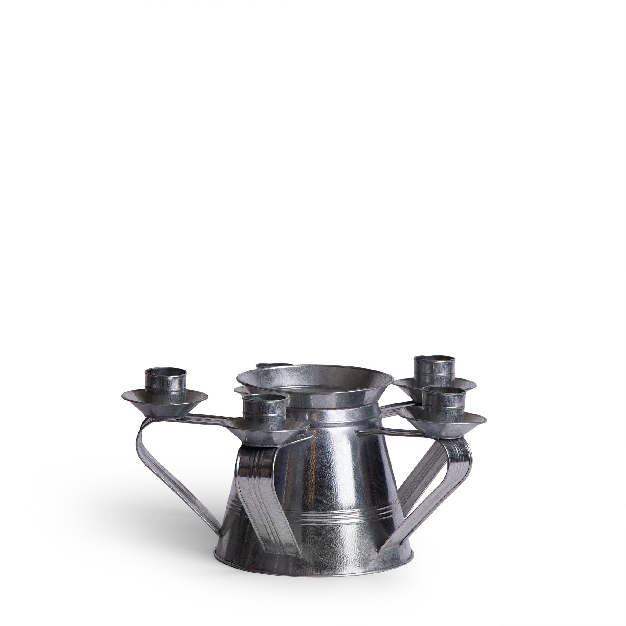Galvanized Steel Candle Tower - Rustic Decorative Candle Holder for Indoor/Outdoor Weddings, Parties & Home Decor