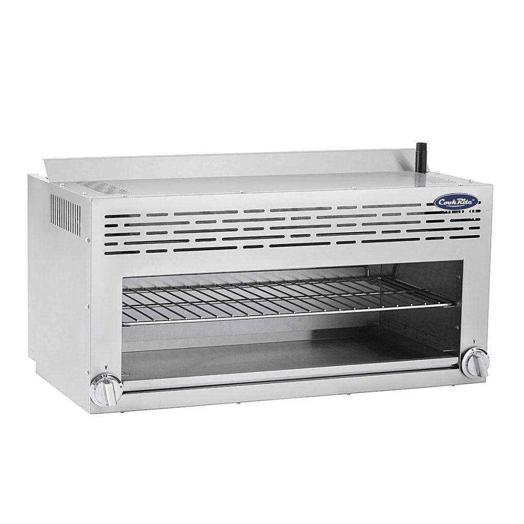 Atosa ATCM 36 Commercial Infrared Cheese Melter - 43,000 BTU High Power for Pizza, Burgers & Nachos - Perfect for Restaurants, Food Trucks & Catering Businesses