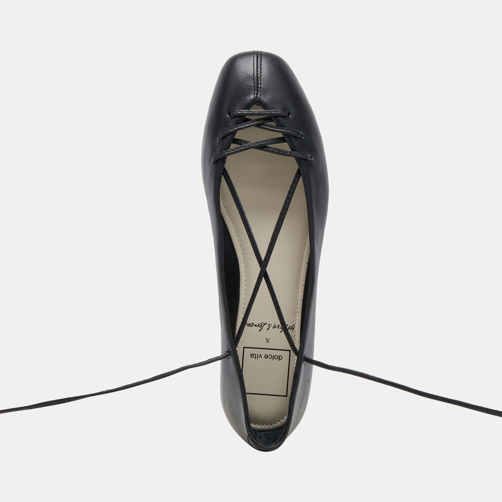 BEATE Women's Black Leather Ballet Flats - Comfortable & Stylish Shoes for Work, Casual Wear & Travel