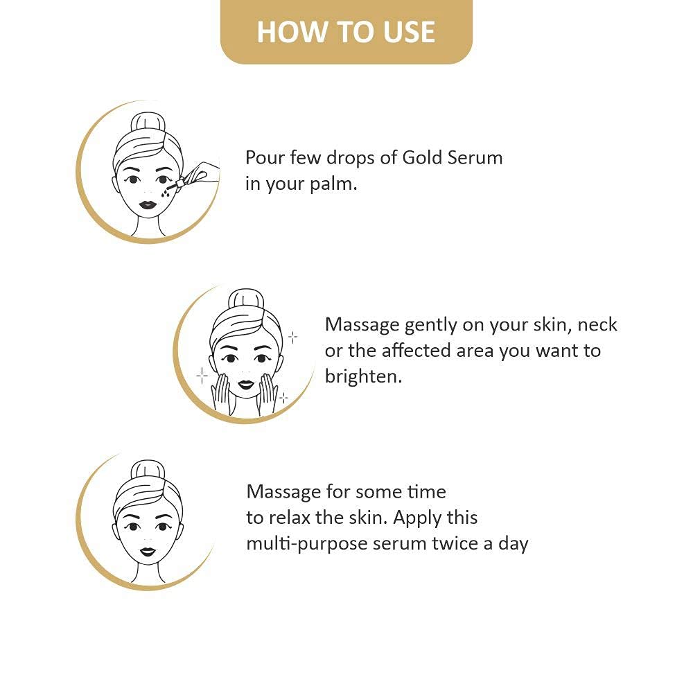 Swiss Beauty 24K Gold Facial Serum - 100ml Anti-Aging Face Treatment for Glowing Skin | Day & Night Moisturizer for Women & Men