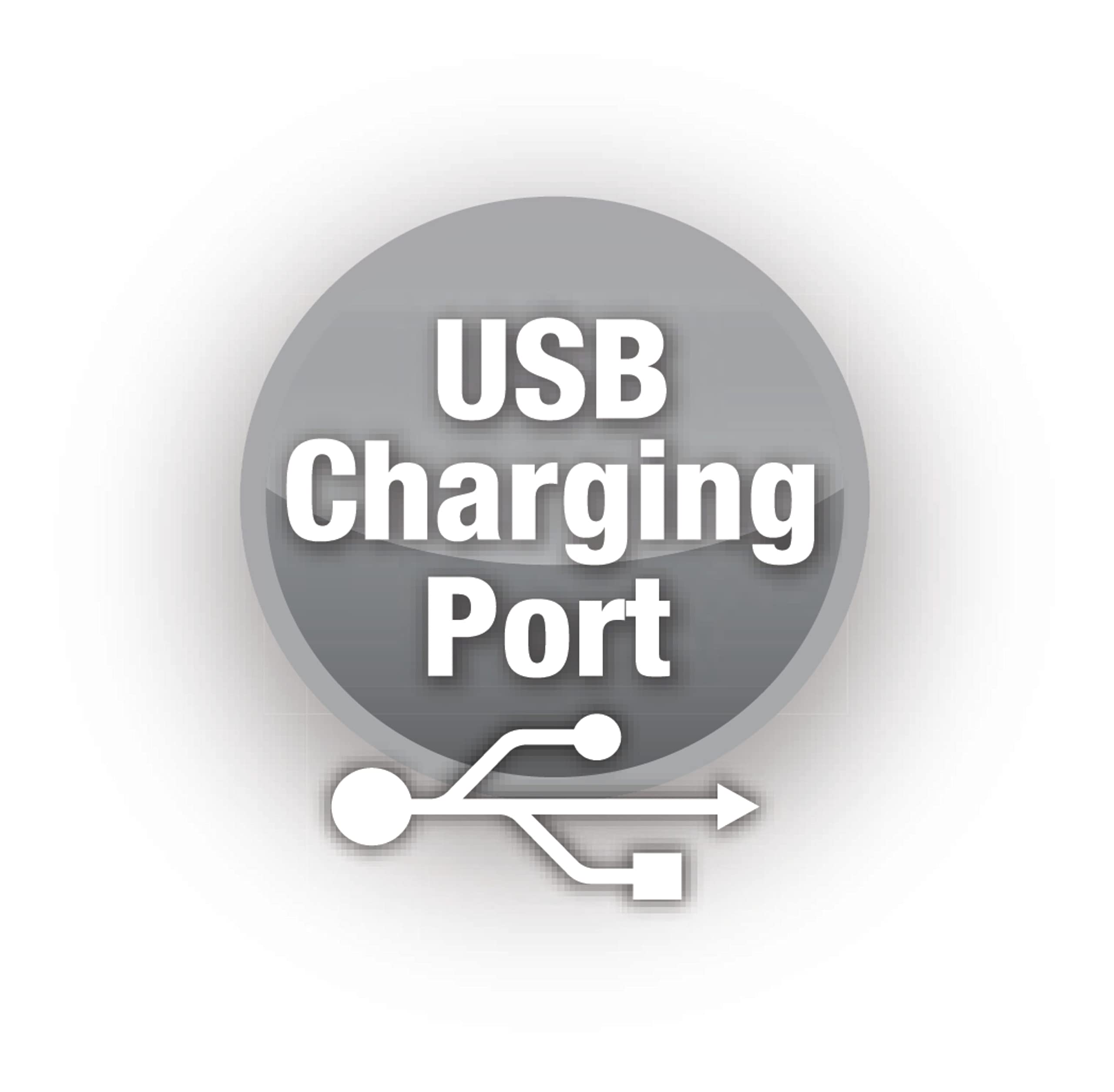 RCA USB Charging Clock Radio with 0.6