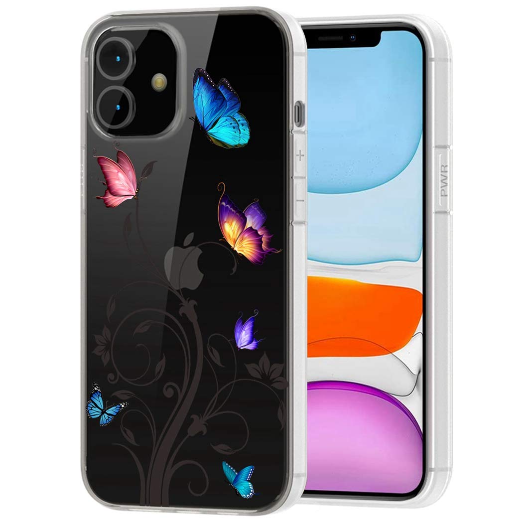 **Clear Shockproof TPU Phone Case for iPhone 11 (6.1 Inch) - Cute Butterfly Design Protective Cover for Women & Girls | Perfect for Everyday Use, Travel & Work**