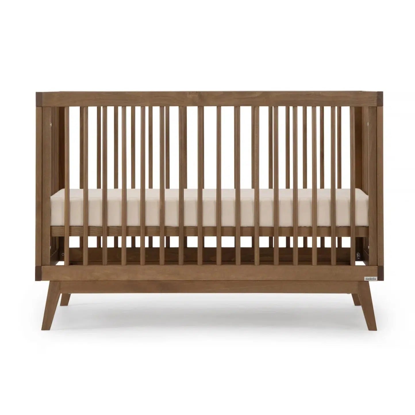 **DaDaDa Soho 3-in-1 Convertible Baby Crib – Walnut Finish | Nursery Essential for Newborn to Toddler | Space-Saving & Stylish Design**    *(Use Case: Perfect for modern nurseries, small bedrooms, or shared kids' rooms – grows with your child from infancy to toddler years.)*